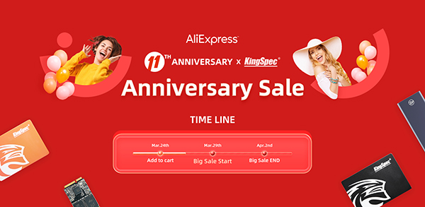KingSpec Aliexpress 11th Anniversary Sale is Coming!