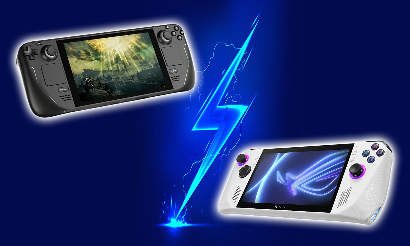 A Battle of Gaming Machines: ROG Ally Handheld Gaming Console vs. Steam Deck
